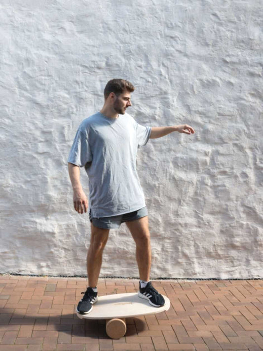 Round Balance Board With Exercise Roll - No Logo