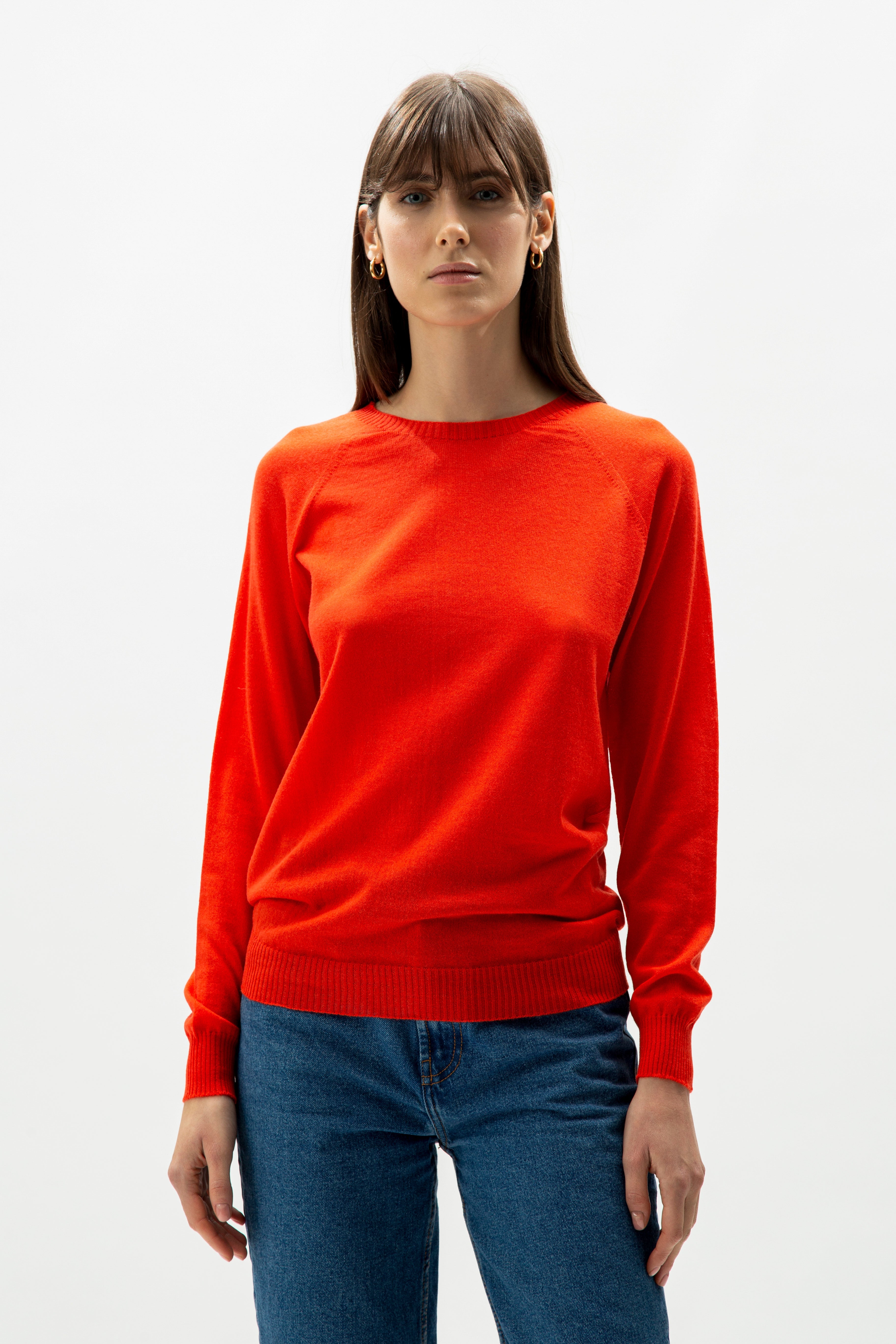 Extra Fine Merino Wool 3D-Knit Crewneck Sweater