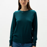 Extra Fine Merino Wool 3D-Knit Crewneck Sweater