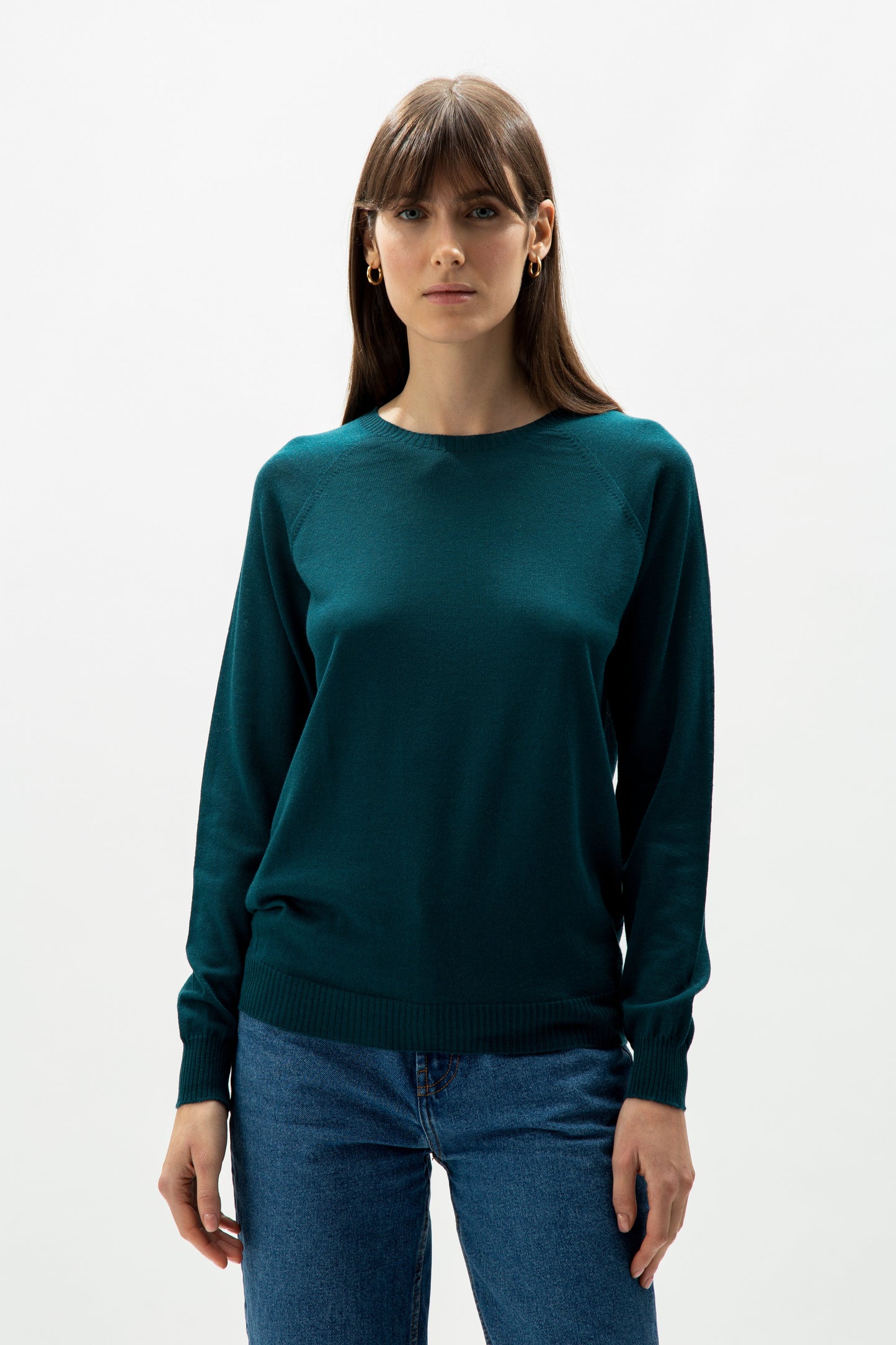 Extra Fine Merino Wool 3D-Knit Crewneck Sweater