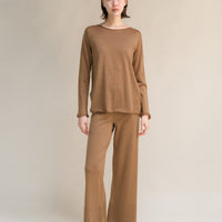 Extra Fine Merino Wool Boatneck Sweater (3D-Knit)