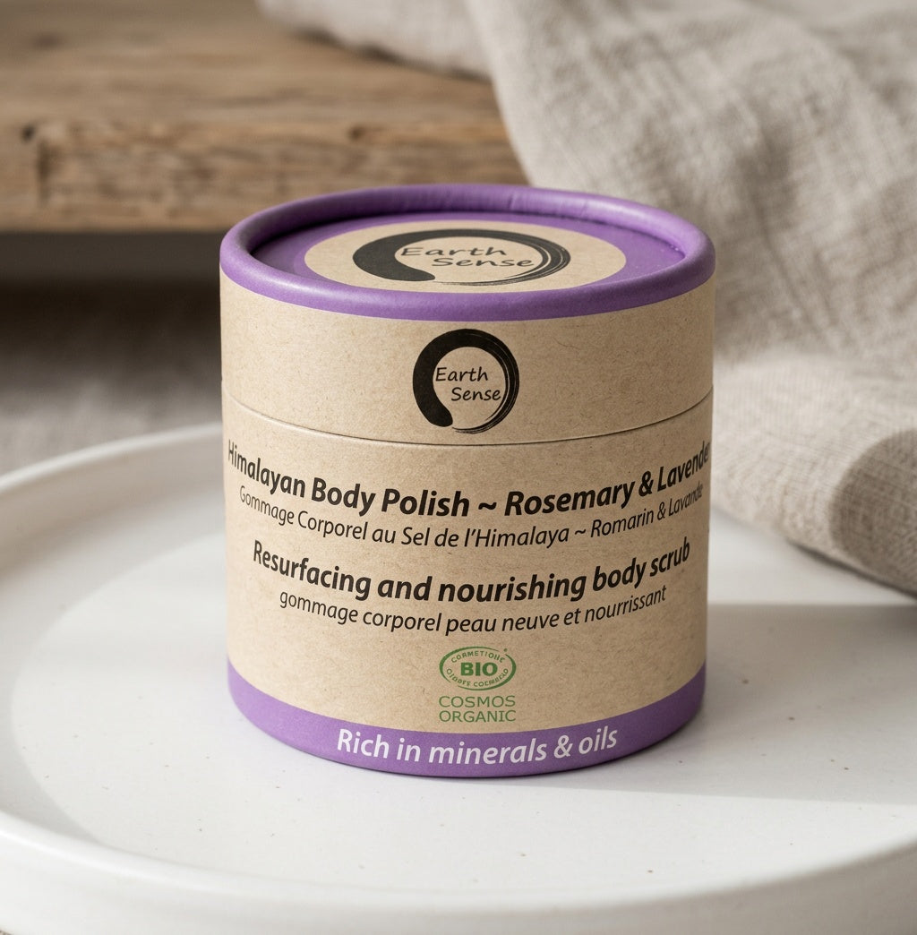 Organic Spa Gift Set, Lavender and Rosemary, Five Pieces 4