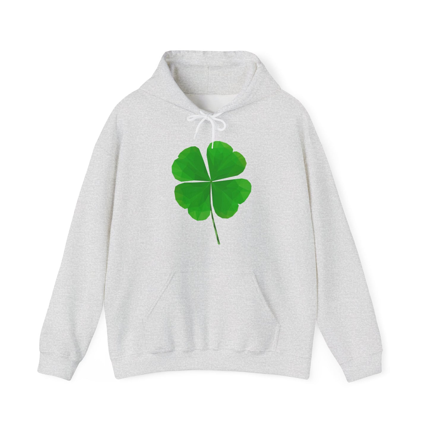 St. Patrick's Day Clover Hoodie, Unisex Lucky Sweatshirt, Eco-Friendly Hoodie, Holiday Gift, Comfort Wear, Shamrock Apparel