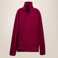 Pure Cashmere Maxi High Neck Sweater