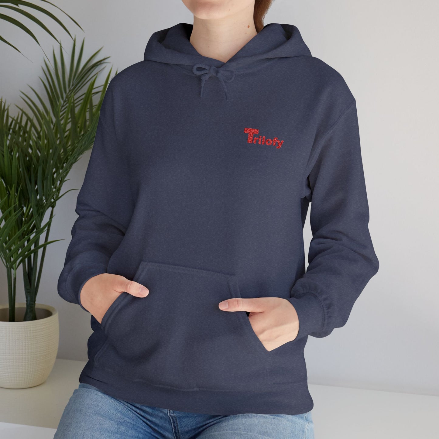 Cozy Unisex Hooded Sweatshirt "Trilofy" - Perfect for Chill Days, Casual Hangouts, Celebrations, Everyday Wear and Gifts