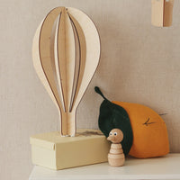 3D Wooden Ceiling Decoration - Set of 3 Hot Air Baloons