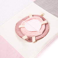 Small baby activity mat, 100x100 cm - Pink