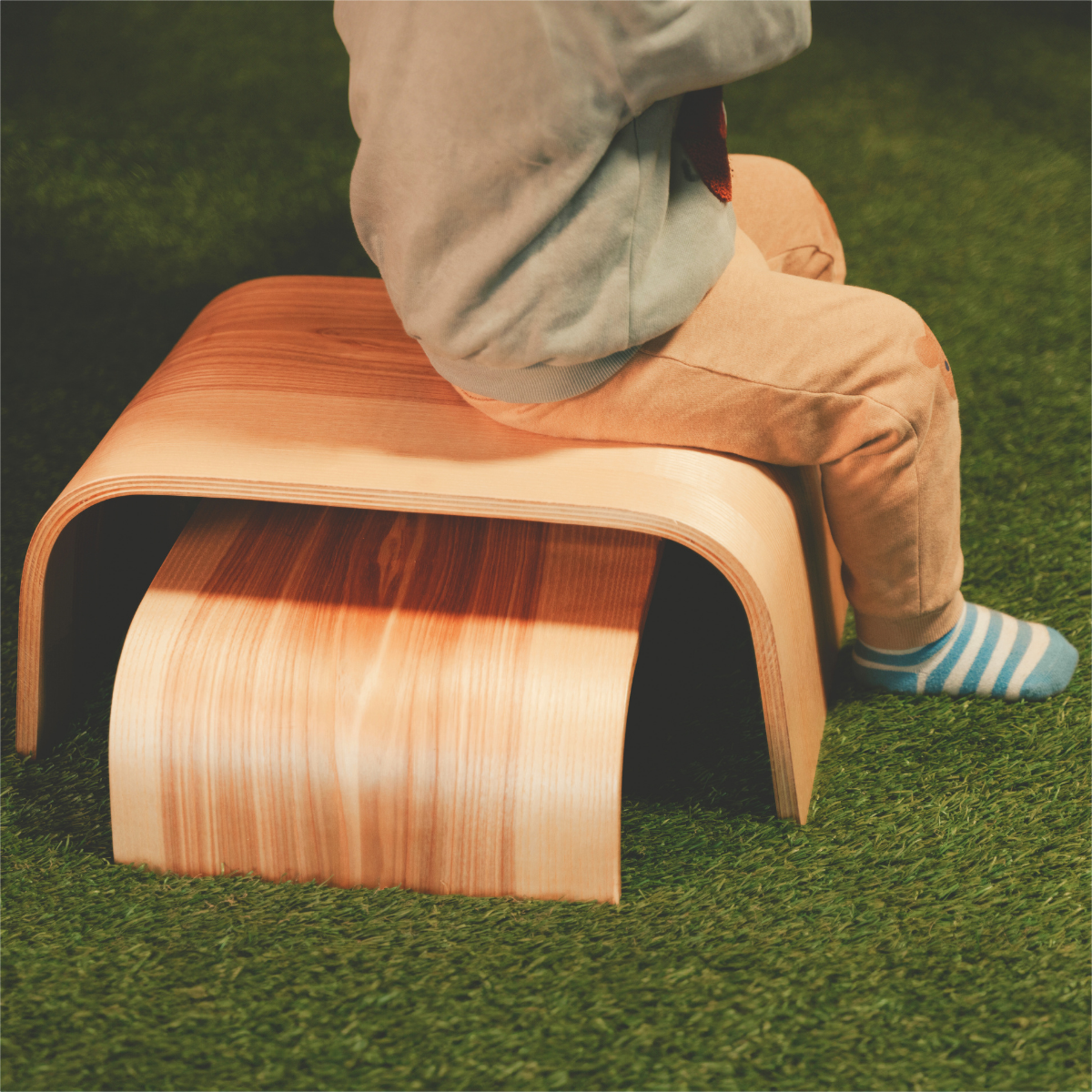 Adjustable Wooden Step Stools - Set of 2 3