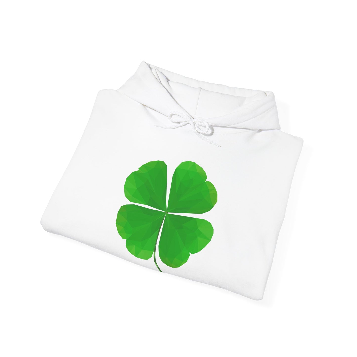 St. Patrick's Day Clover Hoodie, Unisex Lucky Sweatshirt, Eco-Friendly Hoodie, Holiday Gift, Comfort Wear, Shamrock Apparel