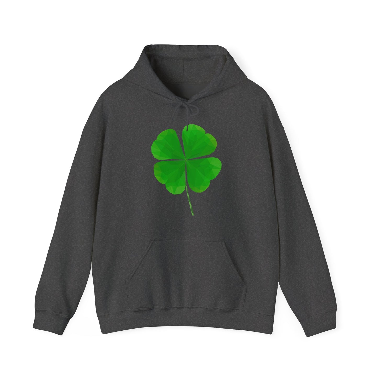 St. Patrick's Day Clover Hoodie, Unisex Lucky Sweatshirt, Eco-Friendly Hoodie, Holiday Gift, Comfort Wear, Shamrock Apparel