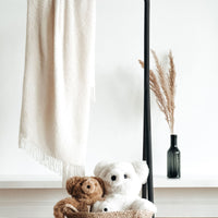 Luxurious Natural Superfine Alpaca Wool Boucle Throw