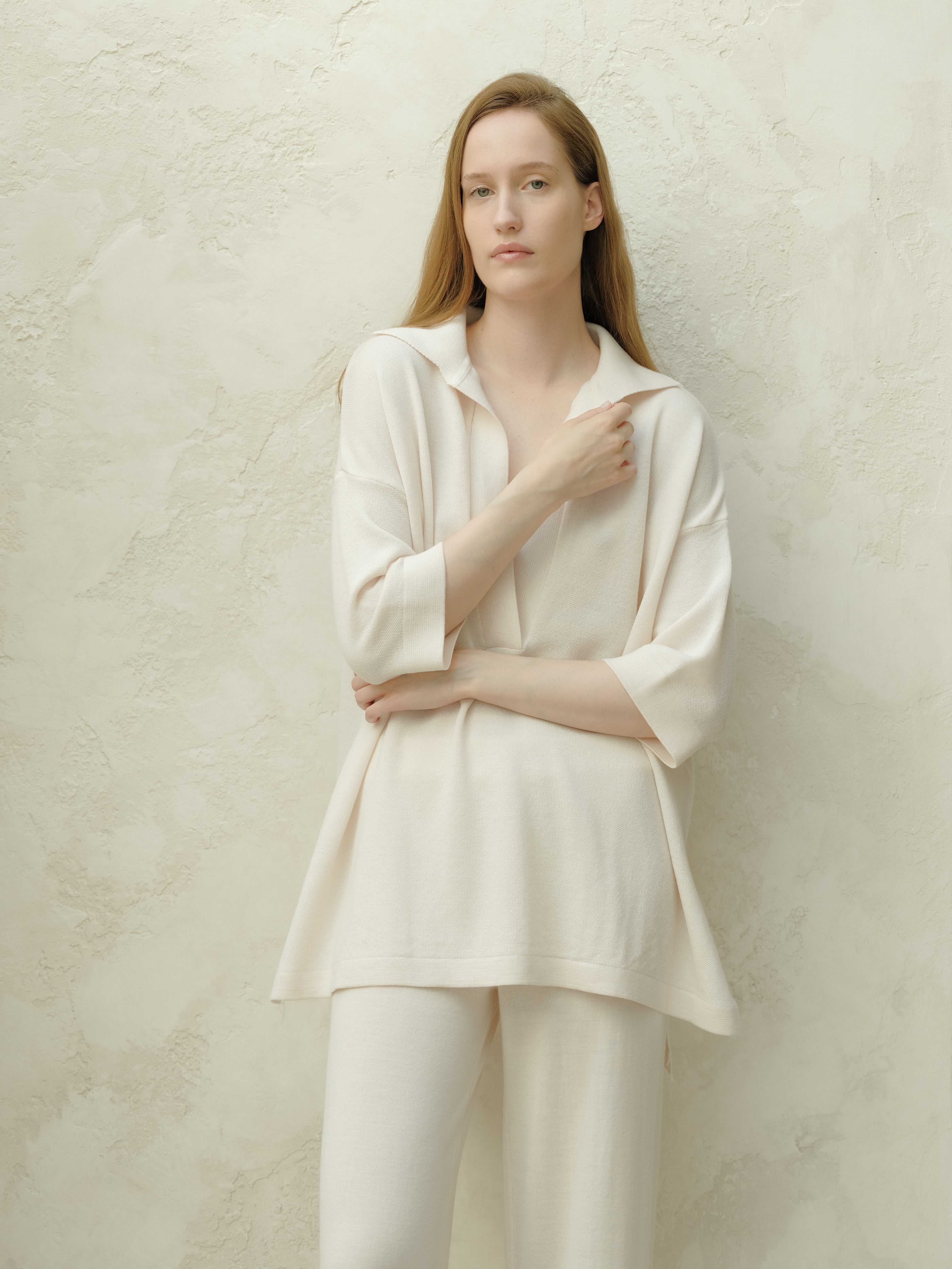 Extra Fine Merino Wool Maxi Polo