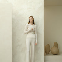 Extra Fine Merino Wide-Leg Trousers