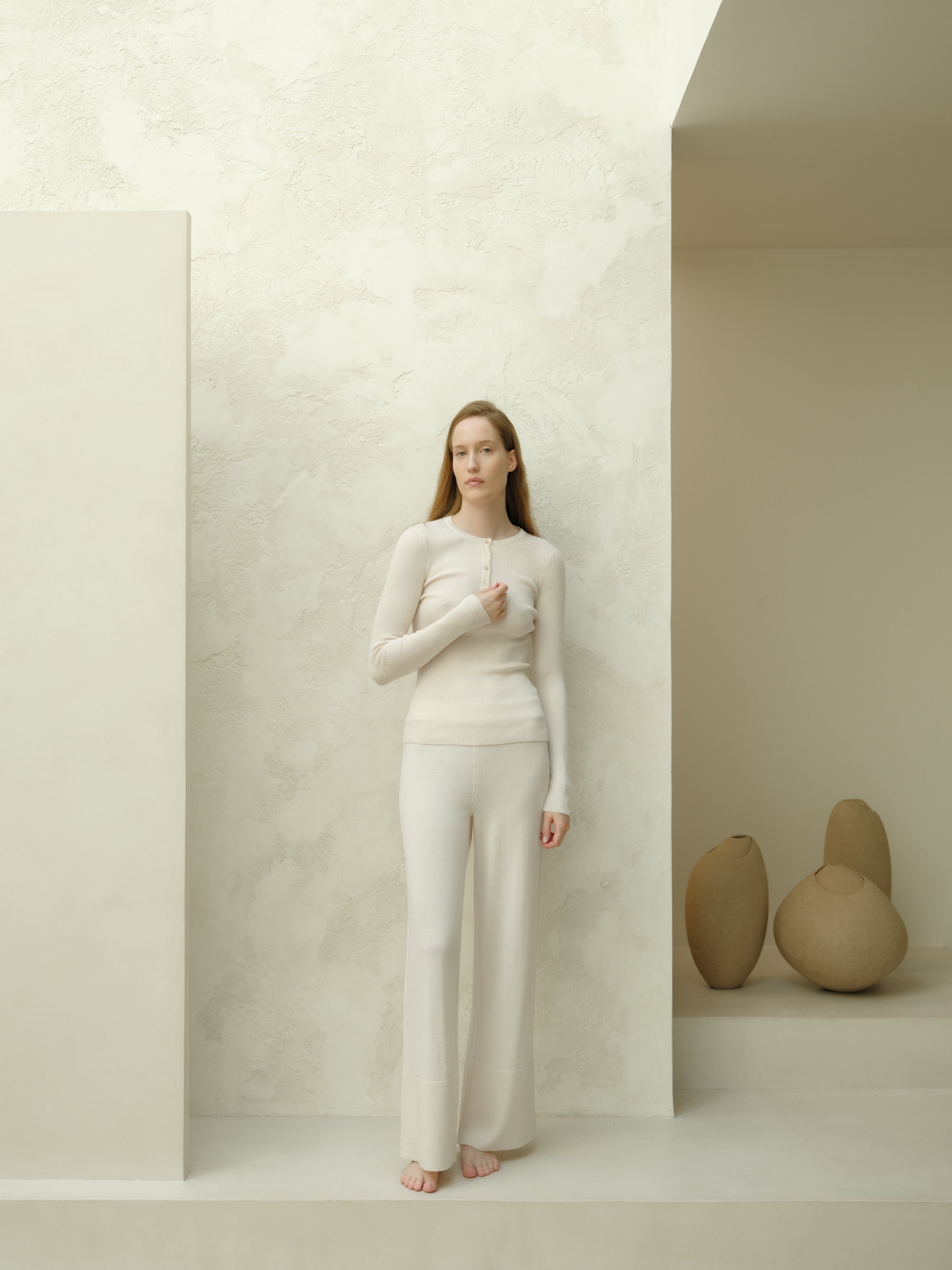 Extra Fine Merino Wide-Leg Trousers