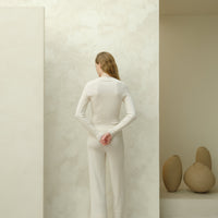 Extra Fine Merino Wide-Leg Trousers