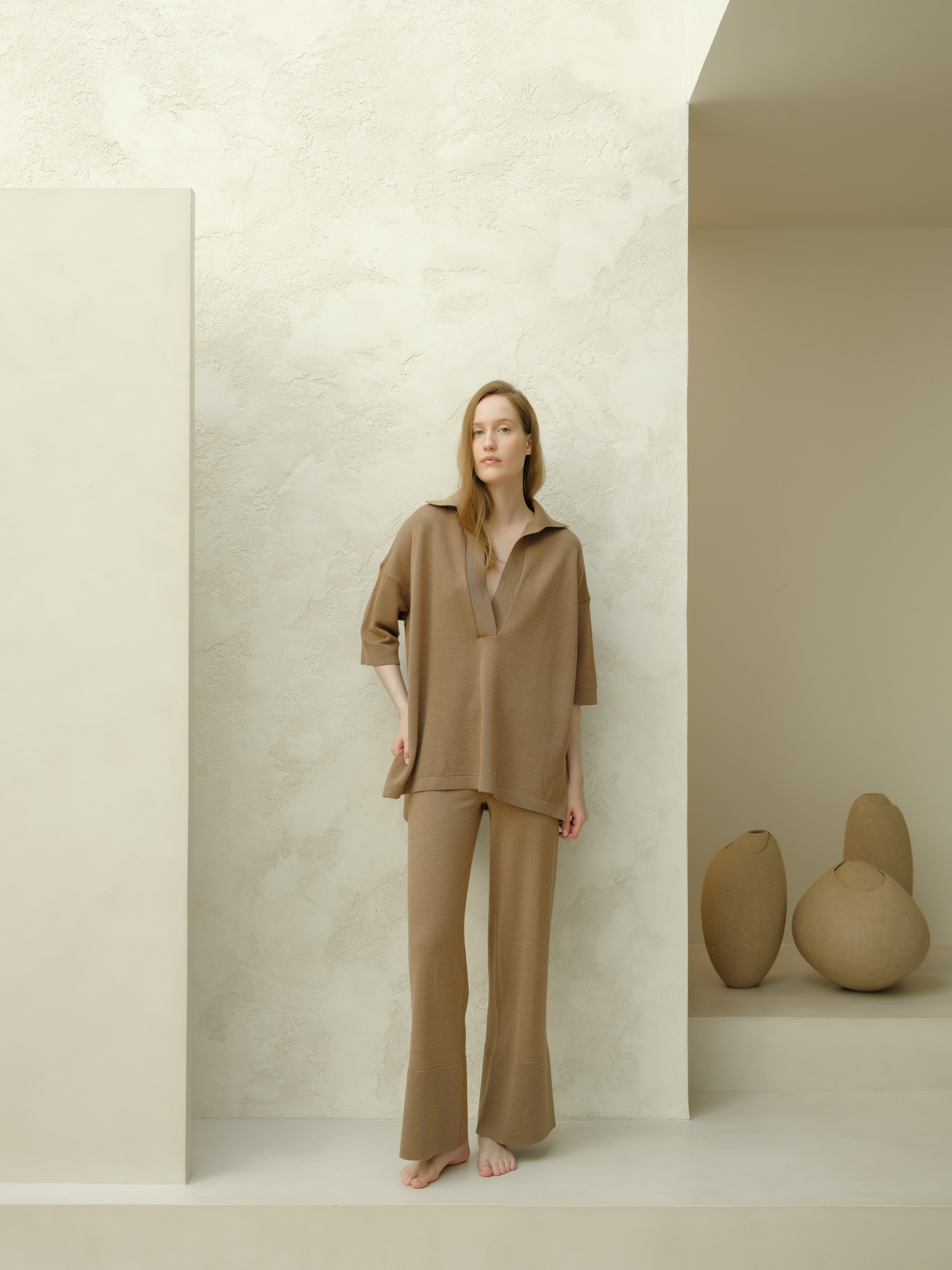 Extra Fine Merino Wool Maxi Polo