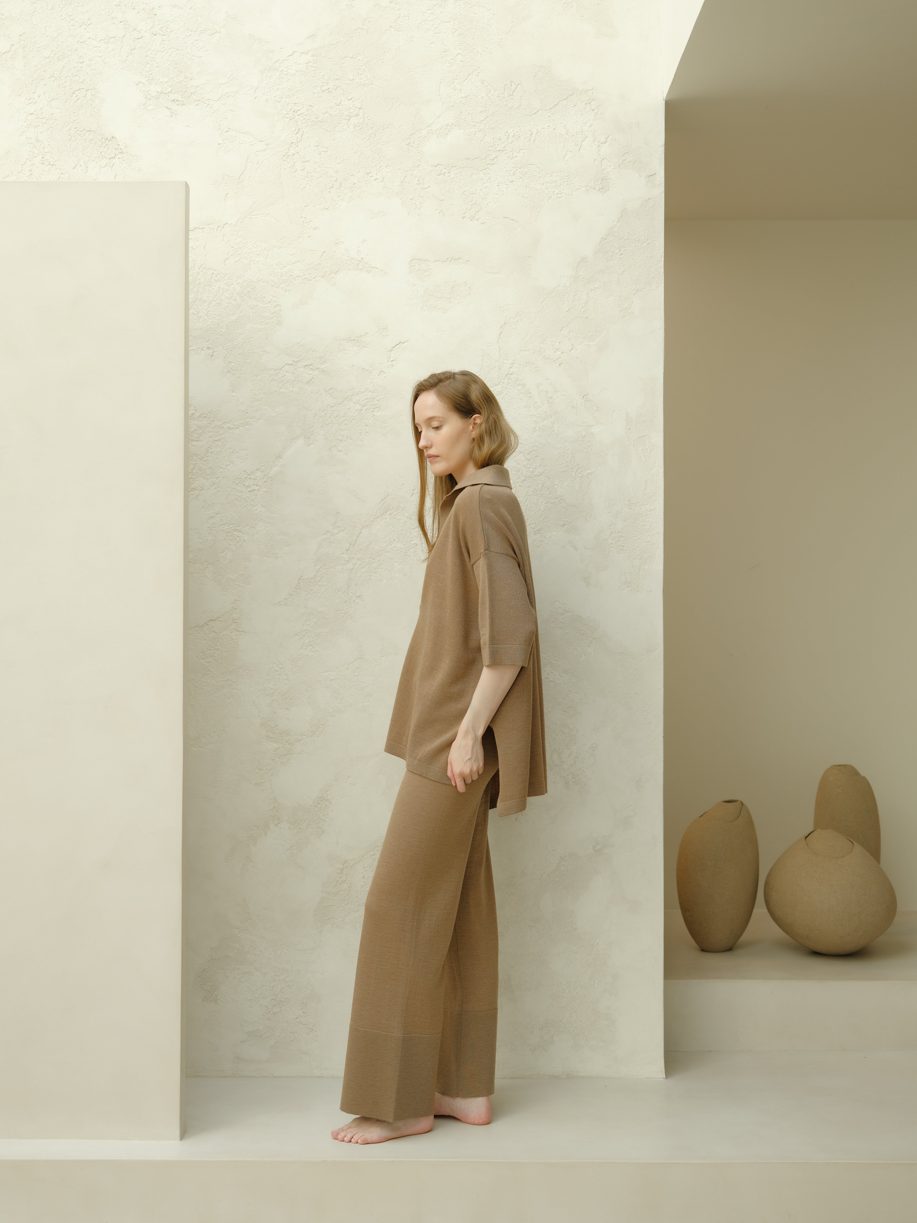 Extra Fine Merino Wool Maxi Polo