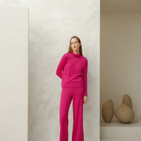 Extra Fine Merino Wide-Leg Trousers