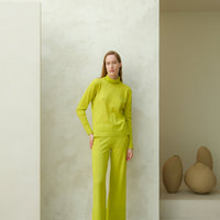Extra Fine Merino Wool Turtleneck with Straight Sleeve