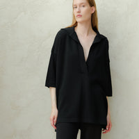Extra Fine Merino Wool Maxi Polo