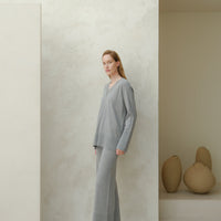 Extra Fine Merino Wide-Leg Trousers