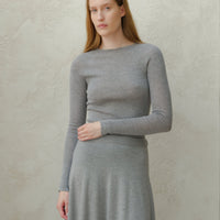 Extra Fine Merino Wool Ribbed 3D-Knit Crewneck Sweater