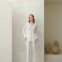 Extra Fine Merino Wide-Leg Trousers