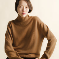 Pure Cashmere Maxi High Neck Sweater