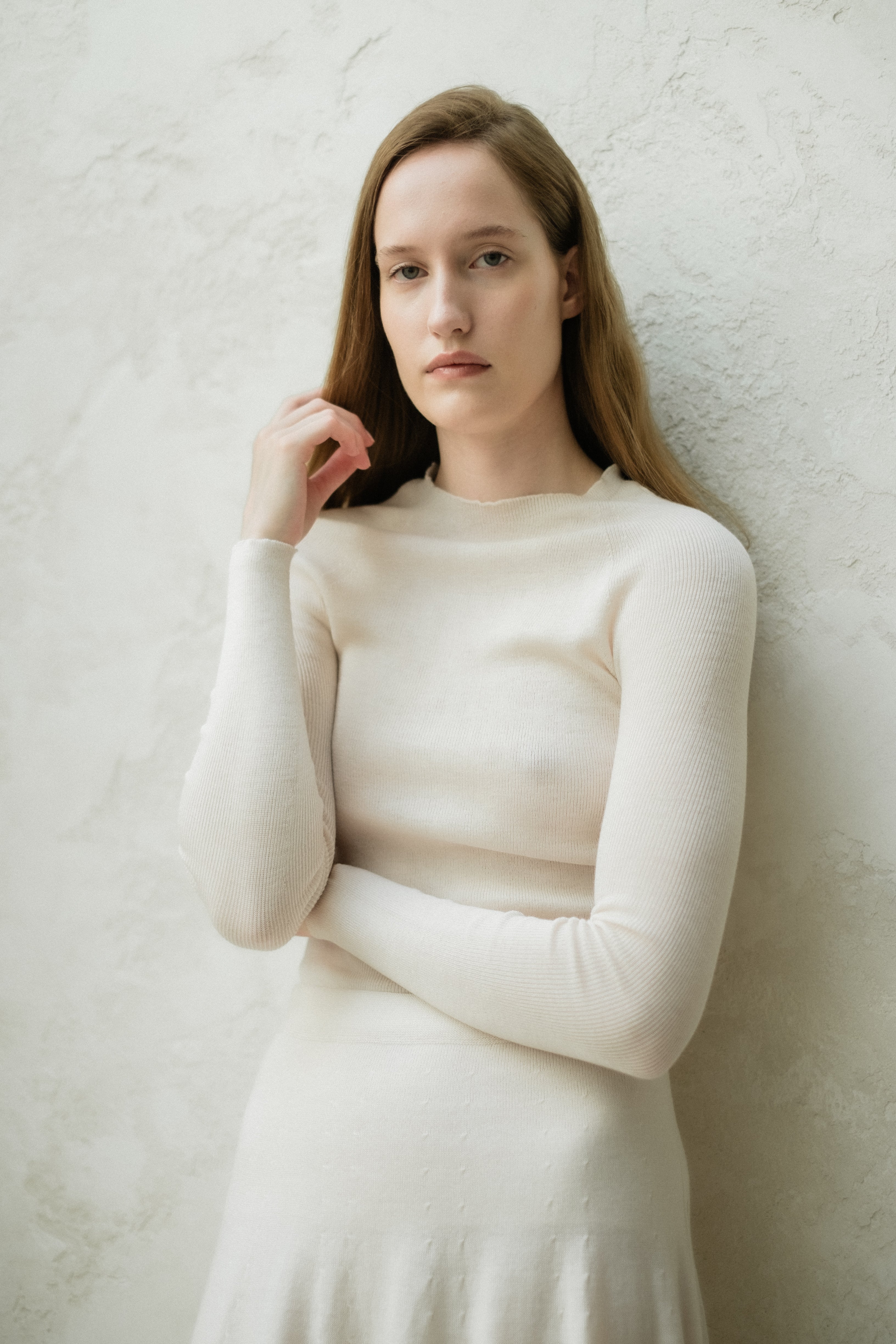 Extra Fine Merino Wool Ribbed 3D-Knit Crewneck Sweater