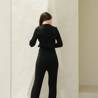 Extra Fine Merino Wool Ribbed Crew Neck (3D-Knit)