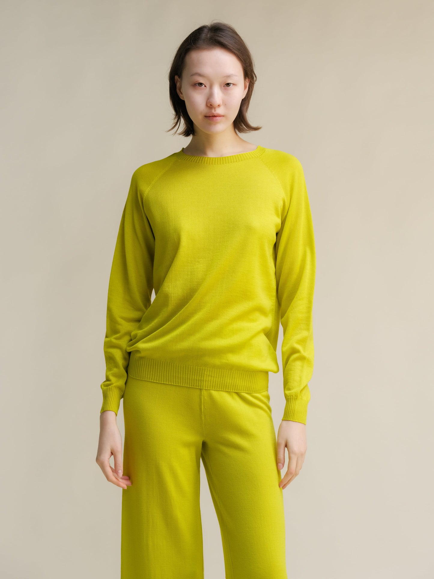 Extra Fine Merino Wool 3D-Knit Crewneck Sweater
