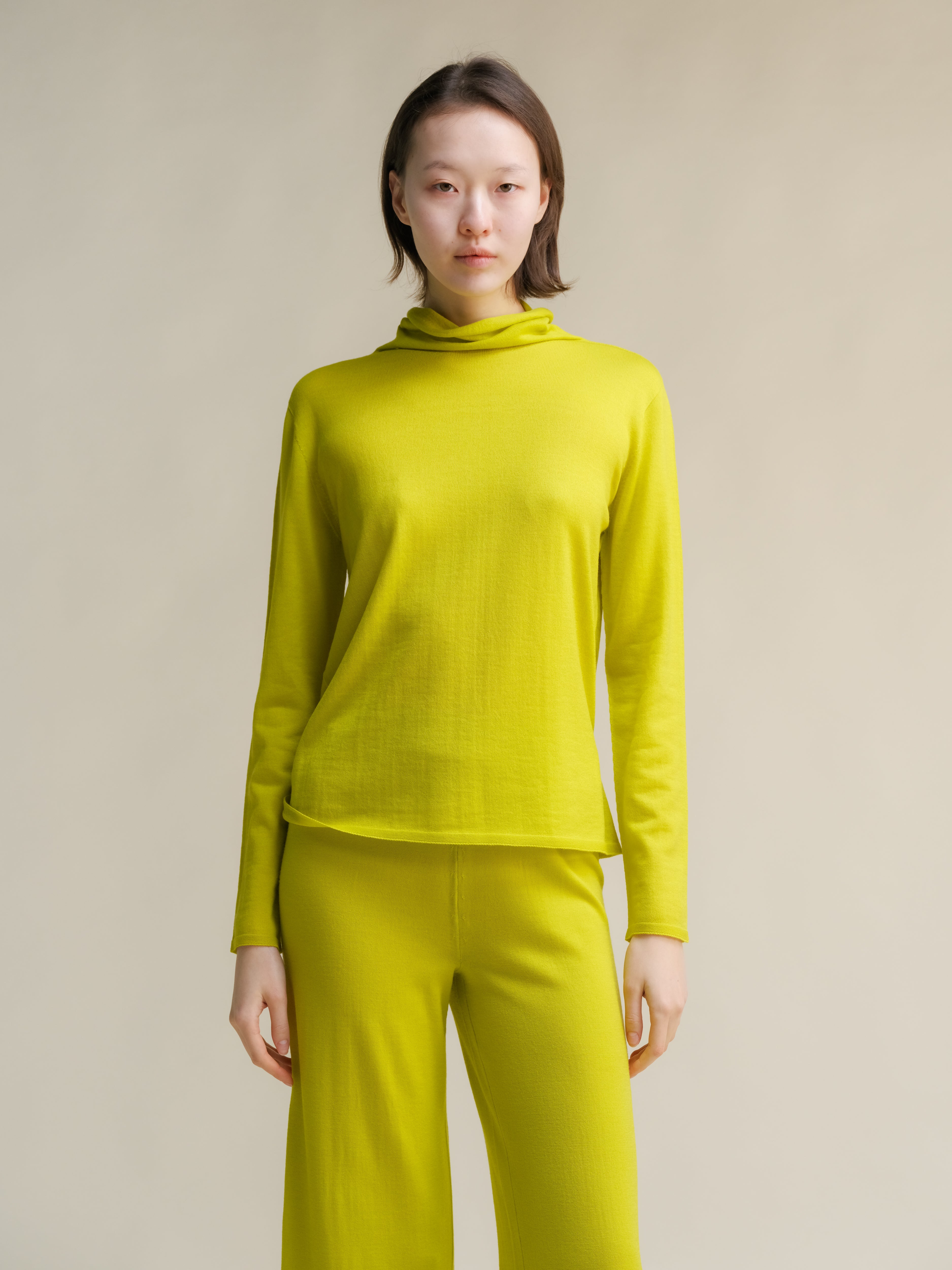 Extra Fine Merino Wool Relaxed Turtleneck (3D-Knit)-5