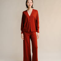 Extra Fine Merino Wide-Leg Trousers