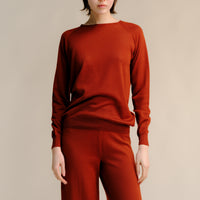 Extra Fine Merino Wool 3D-Knit Crewneck Sweater