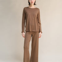 Extra Fine Merino Wide-Leg Trousers