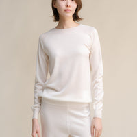 Extra Fine Merino Wool 3D-Knit Crewneck Sweater