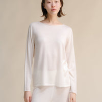 Extra Fine Merino Wool Boatneck Sweater (3D-Knit)