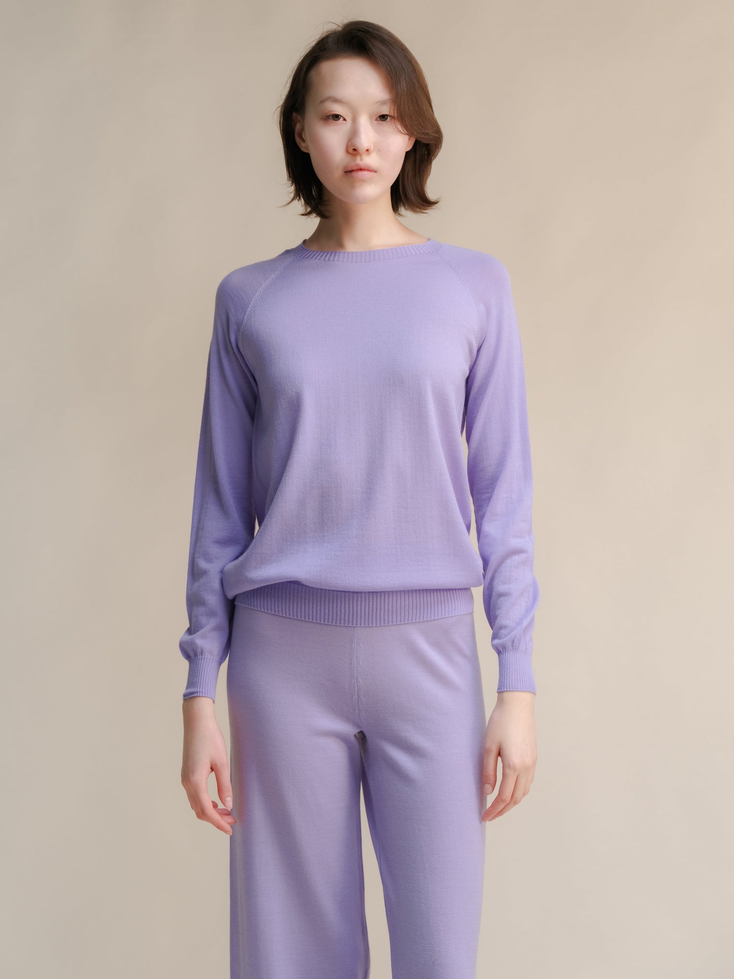 Extra Fine Merino Wool 3D-Knit Crewneck Sweater