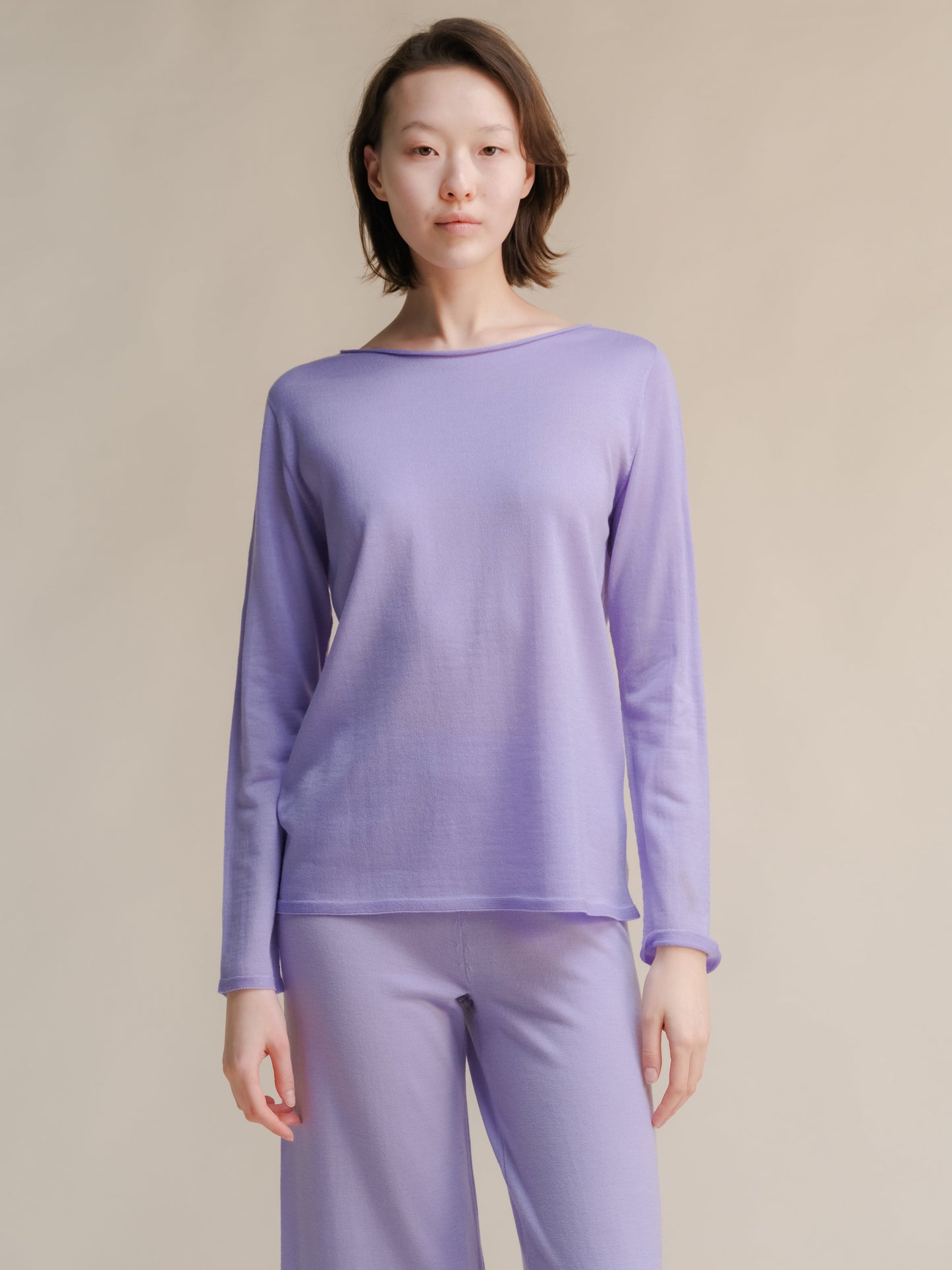 Extra Fine Merino Wool Boatneck Sweater (3D-Knit)