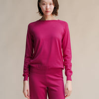 Extra Fine Merino Wool 3D-Knit Crewneck Sweater