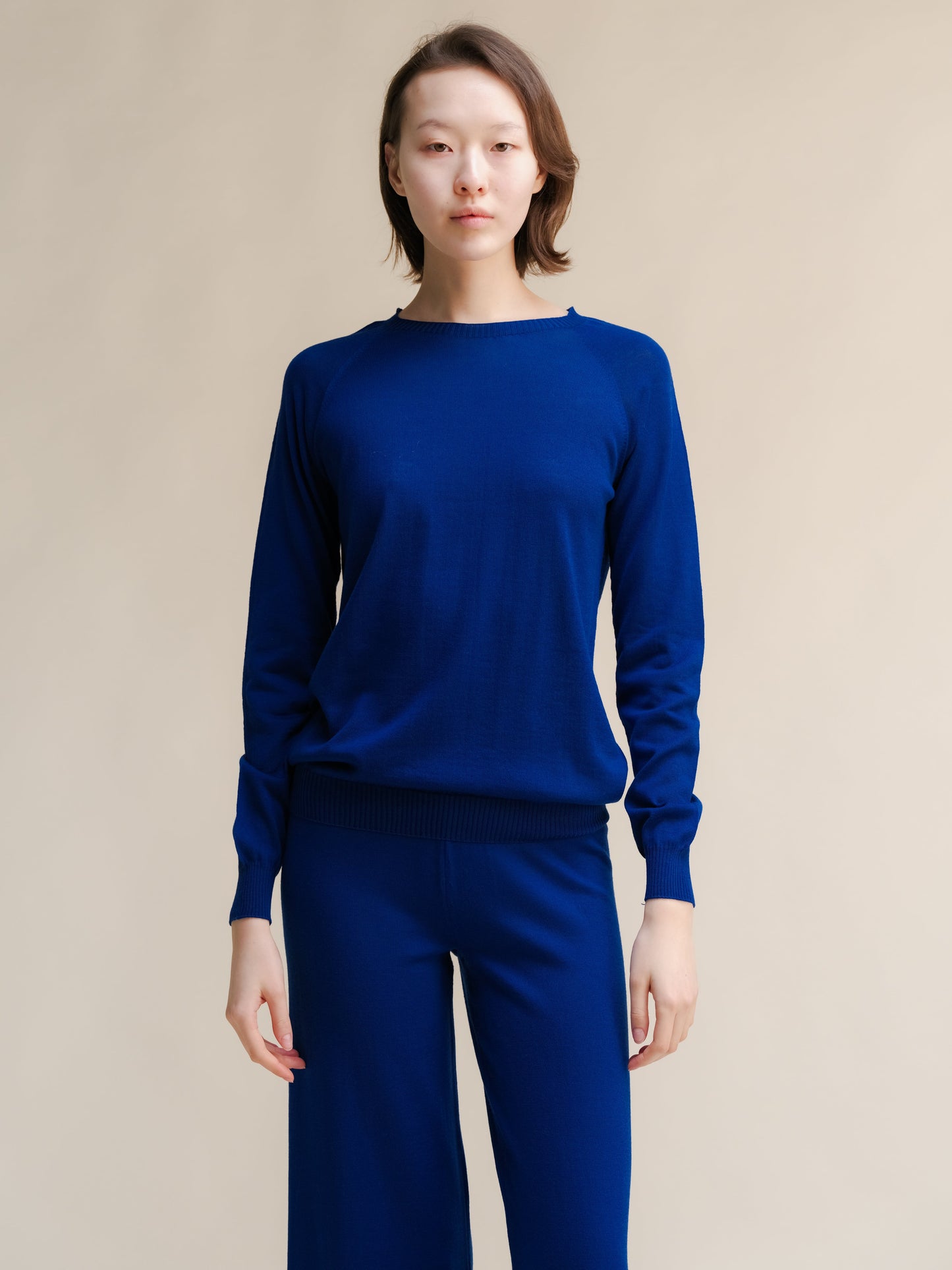 Extra Fine Merino Wool 3D-Knit Crewneck Sweater