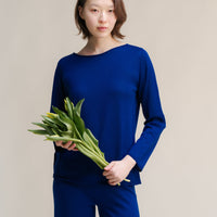 Extra Fine Merino Wool Boatneck Sweater (3D-Knit)
