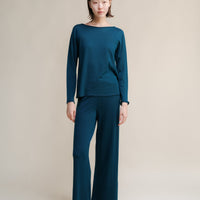 Extra Fine Merino Wide-Leg Trousers