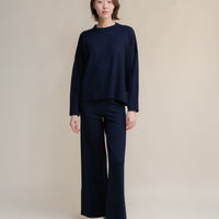 Extra Fine Merino Wide-Leg Trousers