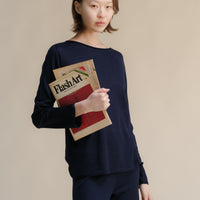 Extra Fine Merino Wool Boatneck Sweater (3D-Knit)