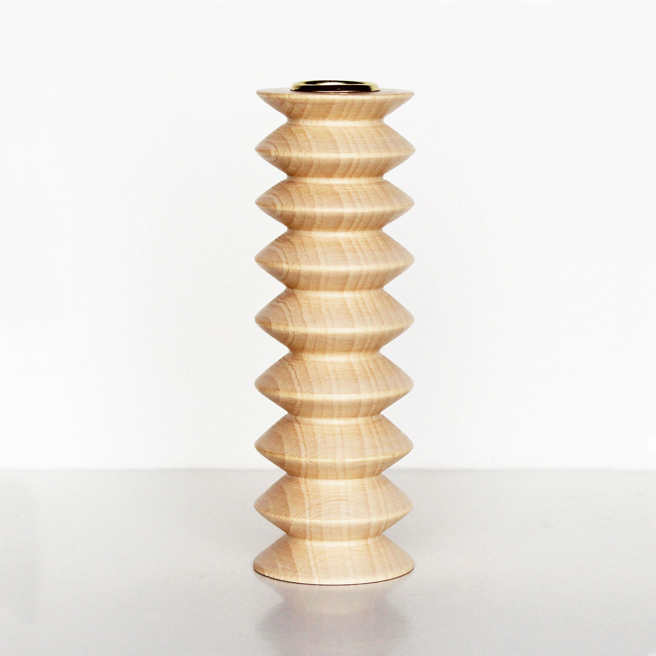Totem Wooden Candle Holder - Tall Nº 2-0