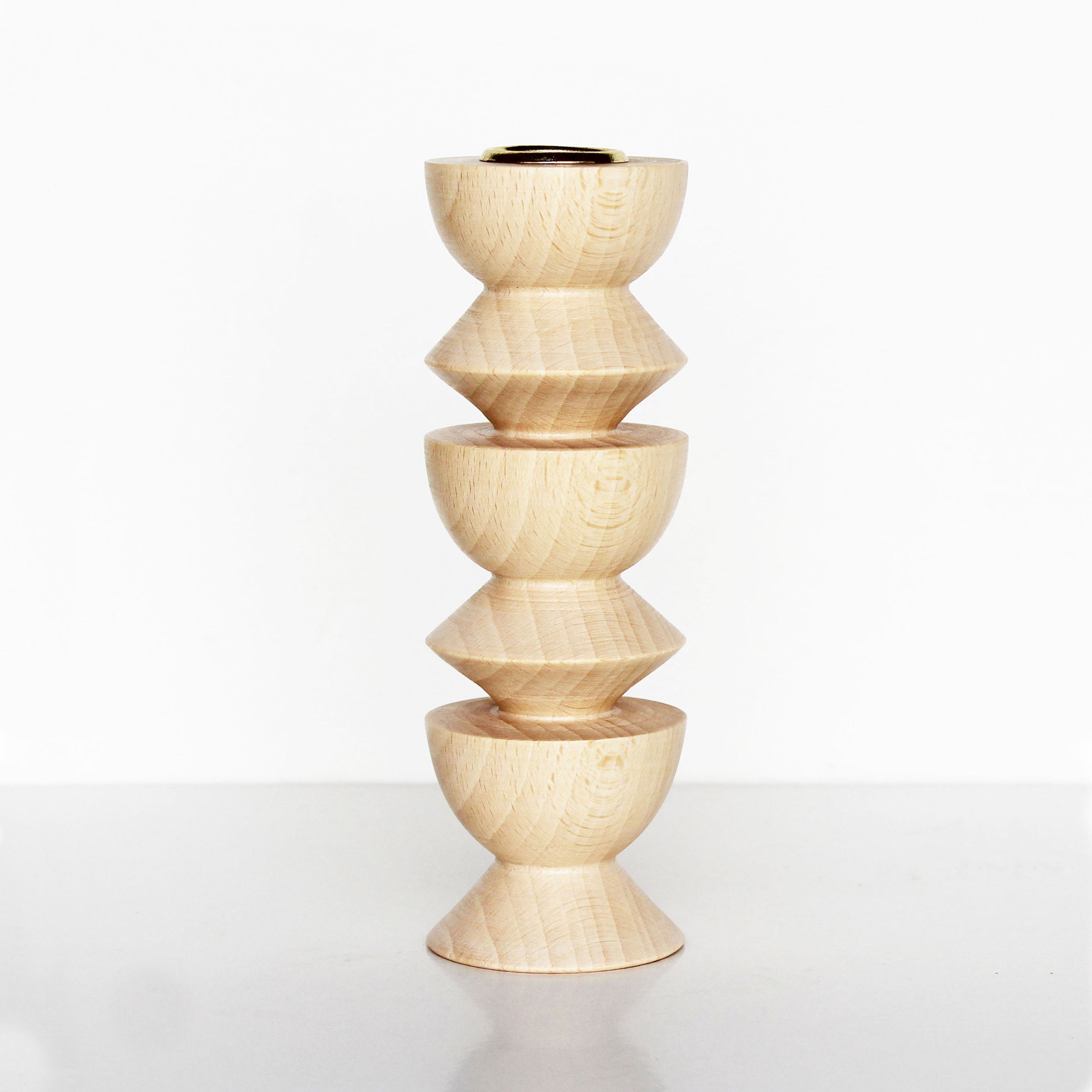 Totem Wooden Candle Holder - Tall Nº 3-0