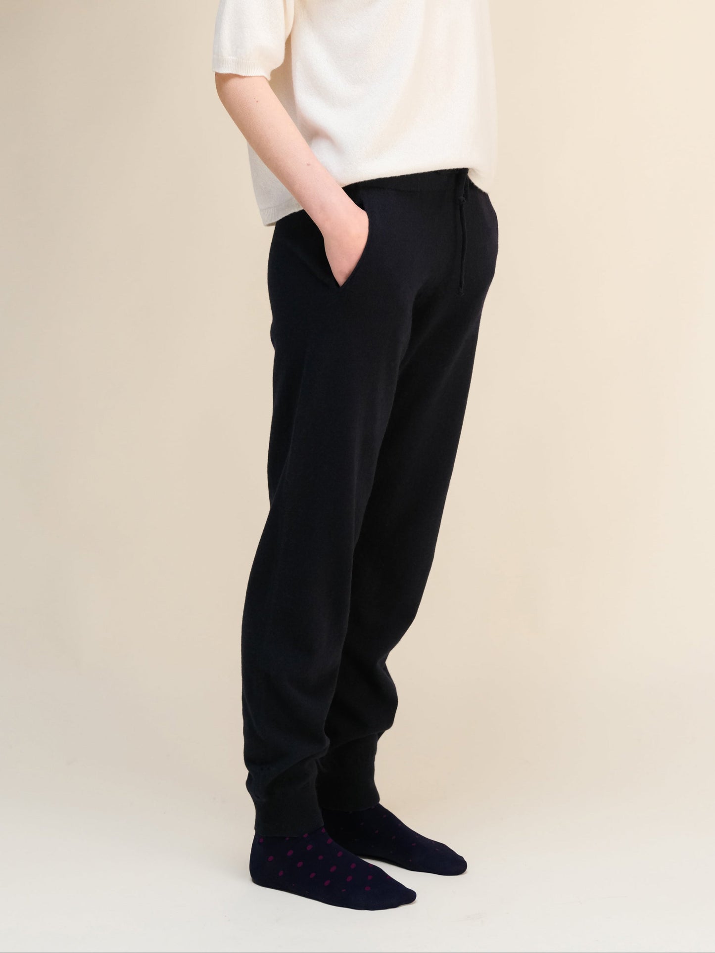 Cashmere Mix Yoga Pants (3D-Knit)-10