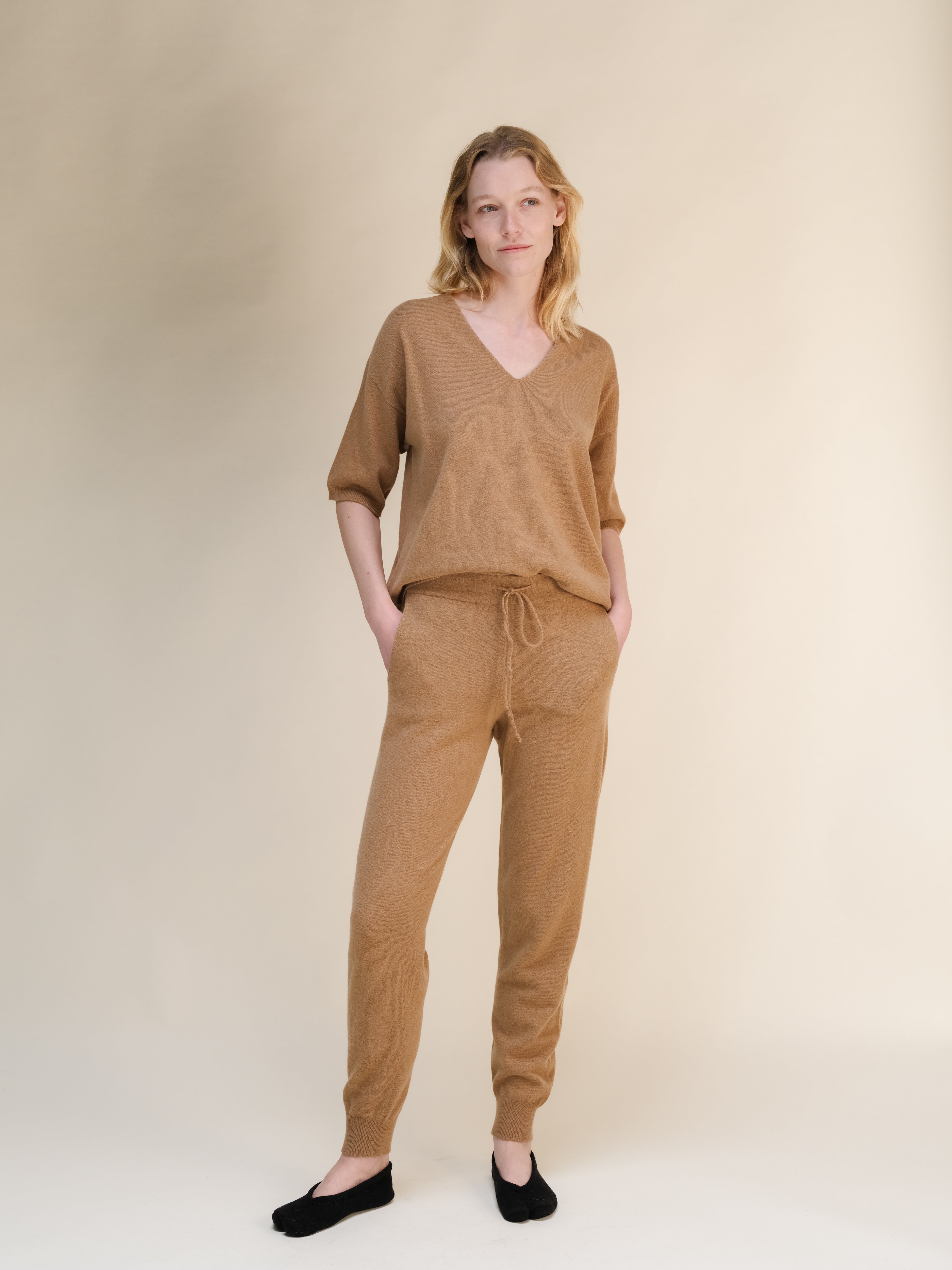 Cashmere Mix Yoga Pants (3D-Knit)-4