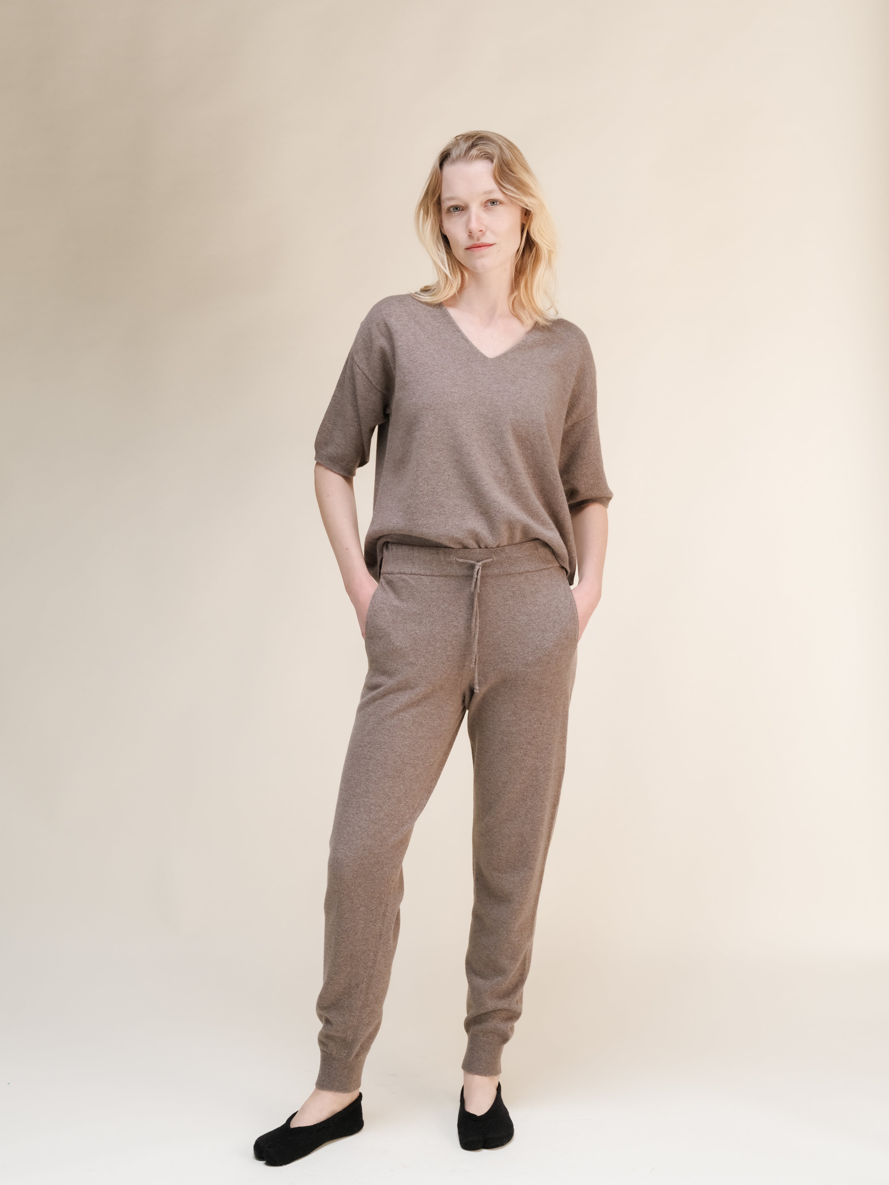 Cashmere Mix Yoga Pants (3D-Knit)-2